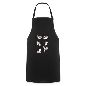 Licorne Pole Dance Pole Dance Danseuse - Tablier de cuisine - noir - Devant - AI Model Male 185 dark (185cm)