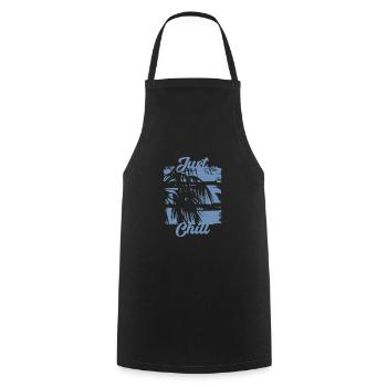 Été Jamaïque Just Chill Relax Design - Tablier de cuisine - noir - Devant - AI Model Male 185 dark (185cm)