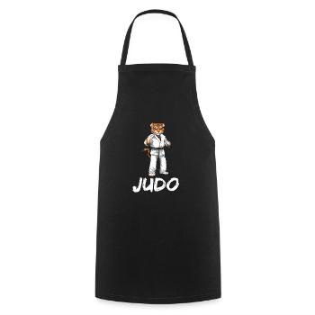 Judo Lion - Japanische Kampfsportart Judoka - Kochschürze - Schwarz - Vorne - AI Model Male 185 dark (185cm)