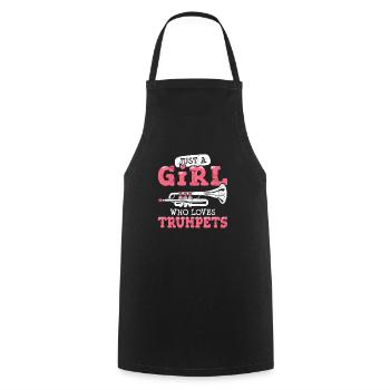 Just A Girl Who Loves Trumpets Funny Trumpet Playe - Cooking Apron - black - Front - AI Model Male 185 dark (185cm)