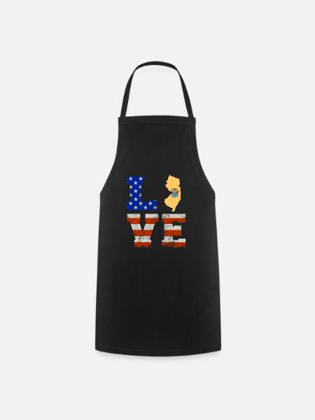 Liebe New Jersey Geschenk - Kochschürze - Schwarz