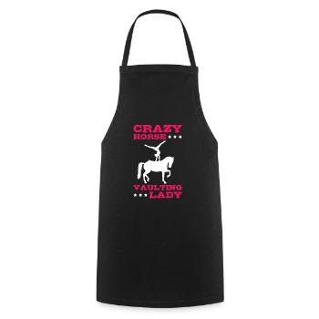 Voltigieren Crazy Horse Vaulting Lady - Tablier de cuisine - noir - Devant - AI Model Male 185 dark (185cm)
