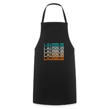 Vintage Lausbube Trachtenshirt Lausbub - Kochschürze - Schwarz - Vorne - AI Model Male 185 dark (185cm)