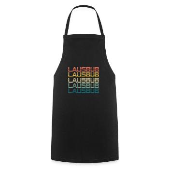 Vintage Lausbube Trachtenshirt Lausbub - Kochschürze - Schwarz - Vorne - AI Model Male 185 dark (185cm)