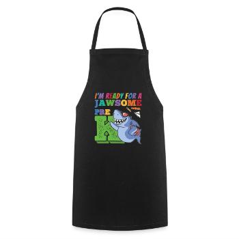 Glücklich ersten Tag Schule Pre K Awesome Geschenk - Kochschürze - Schwarz - Vorne - AI Model Male 185 dark (185cm)