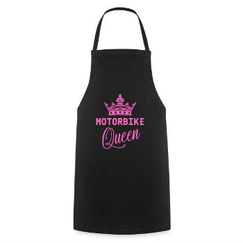 Moto Moto Queen | - Tablier de cuisine - noir - Devant - AI Model Male 185 dark (185cm)