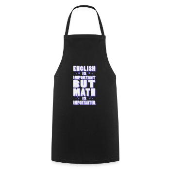 English mathematics is an important school teacher - Cooking Apron - black - Front - AI Model Male 185 dark (185cm)