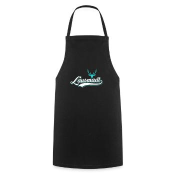 Lausmadl Lausmädchen Damen Trachten - Kochschürze - Schwarz - Vorne - AI Model Male 185 dark (185cm)