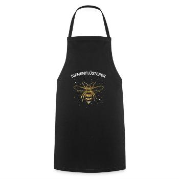 Bienenflüsterer Honigbiene Imkerei Bienenzucht - Kochschürze - Schwarz - Vorne - AI Model Male 185 dark (185cm)