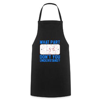 Ice Hockey Game Tactics Hockey Coach Team - Cooking Apron - black - Front - AI Model Male 185 dark (185cm)