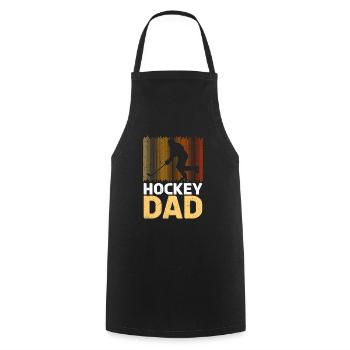 Eishockey Vater Hockey Papa - Kochschürze - Schwarz - Vorne - AI Model Male 185 dark (185cm)