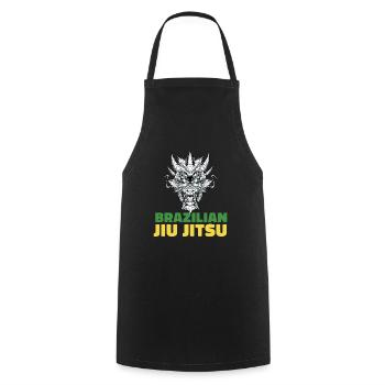 Brasilianisches Jiu Jitsu und Grappling - MMA BJJ - Kochschürze - Schwarz - Vorne - AI Model Male 185 dark (185cm)
