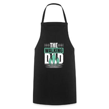 The Walking Dad Walker Cardio Exercise Fathers Day - Cooking Apron - black - Front - AI Model Male 185 dark (185cm)