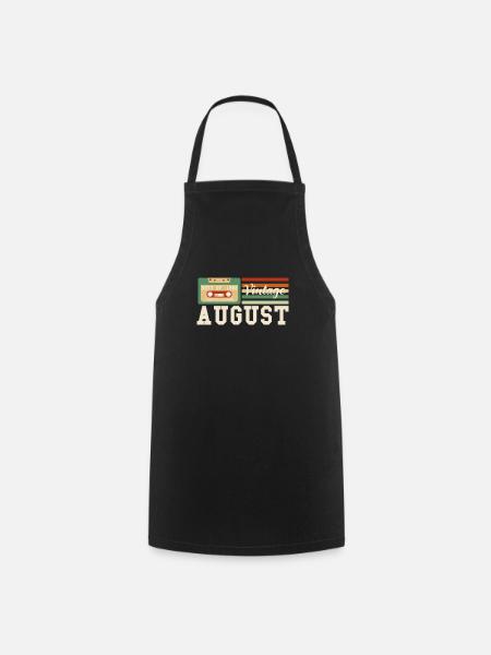 40. Geburtstag August Jahrgang 1982 Geschenkidee - Kochschürze - Schwarz