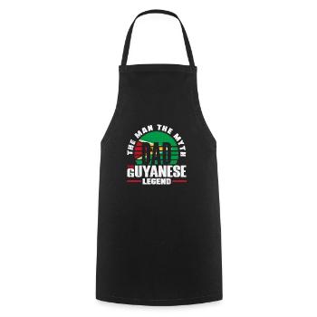 Guyana Guyana Guyana Drapeau Père - Tablier de cuisine - noir - Devant - AI Model Male 185 dark (185cm)