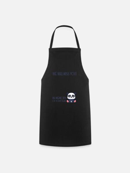 Changement d’emploi collègue coéquipier nouvel emploi - Tablier de cuisine - noir