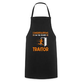 Congratulations new job Job change Work colleague - Cooking Apron - black - Front - AI Model Male 185 dark (185cm)