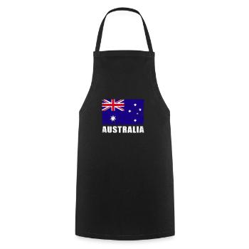 Australia Flag Grunge Australia Flag - Cooking Apron - black - Front - AI Model Male 185 dark (185cm)