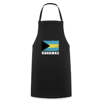 Bahamas Flag Grunge Bahamas Flag - Tablier de cuisine - noir - Devant - AI Model Male 185 dark (185cm)