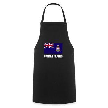 Drapeau des îles Caïmans - Tablier de cuisine - noir - Devant - AI Model Male 185 dark (185cm)