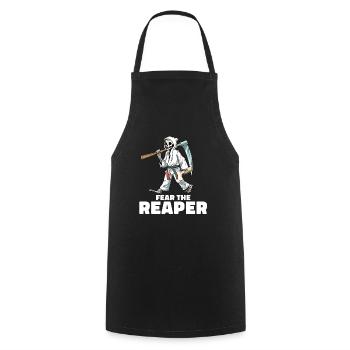 Fear The Reaper - Jiu Jitsu Beinschlösser - Kochschürze - Schwarz - Vorne - AI Model Male 185 dark (185cm)