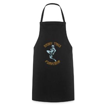 Muay Thai Thai Boxen MMA Skelett - Kochschürze - Schwarz - Vorne - AI Model Male 185 dark (185cm)