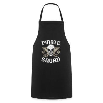Pirate Squad Caribbean Buccaneer Pirate Lover - Cooking Apron - black - Front - AI Model Male 185 dark (185cm)