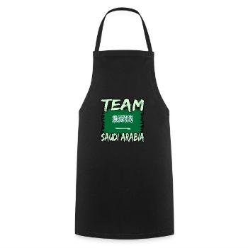 Saudi Arabia - Cooking Apron - black - Front - AI Model Male 185 dark (185cm)
