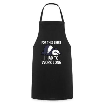 De nombreuses années de travail collègue pour dire au revoir - Tablier de cuisine - noir - Devant - AI Model Male 185 dark (185cm)