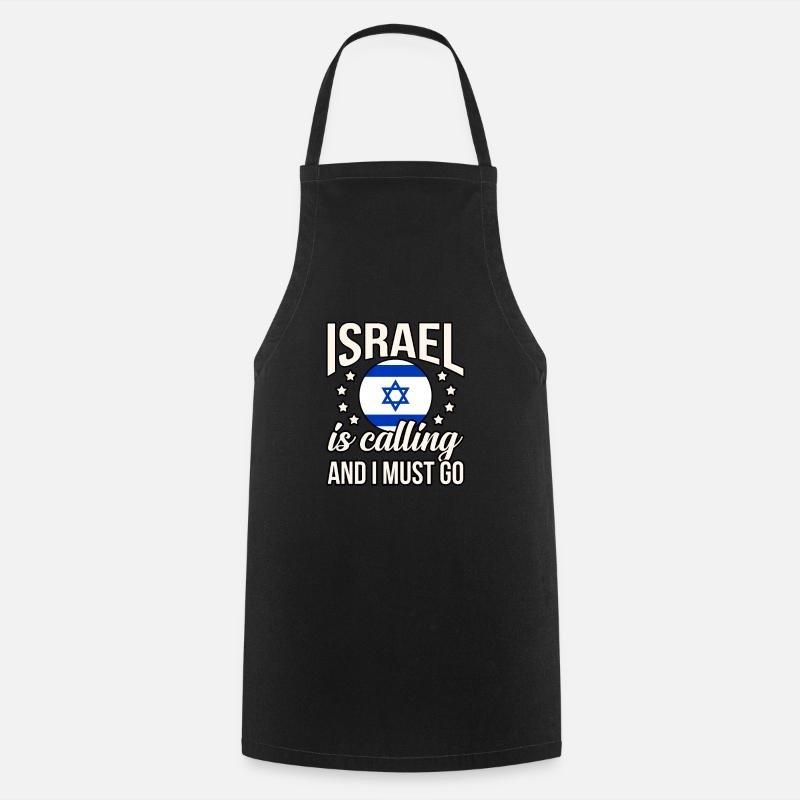 Israel - Cooking Apron - black