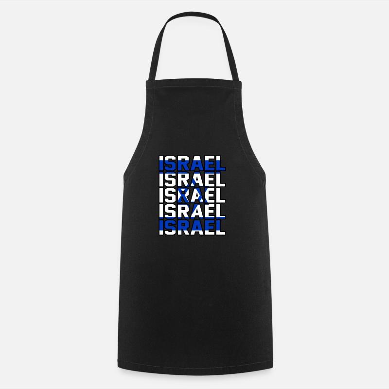 Israel - Cooking Apron - black
