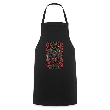 Epic Cool Controller Gaming Design For Gamers - Cooking Apron - black - Front - AI Model Male 185 dark (185cm)
