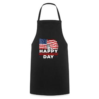 Happy Constitution Day New American USA Amerika - Kochschürze - Schwarz - Vorne - AI Model Male 185 dark (185cm)