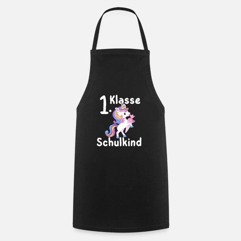 1. Klasse Schulkind Einschulung Schultüte Schule - Kochschürze - Schwarz