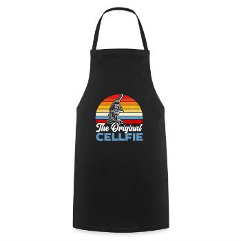 The Original Cellfie Science Lover Microbiology - Cooking Apron - black - Front - AI Model Male 185 dark (185cm)