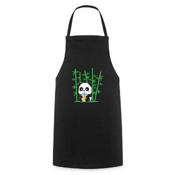Kawaii Panda Bubble Tea Boba Tee Panda - Kochschürze - Schwarz - Vorne - AI Model Male 185 dark (185cm)