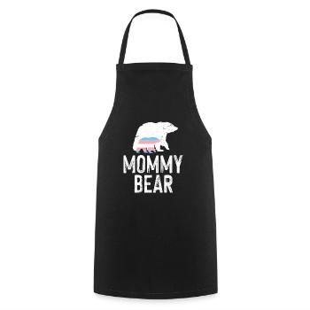 LGBT Rainbow Gay Pride Homo Lesbian Gay - Cooking Apron - black - Front - AI Model Male 185 dark (185cm)
