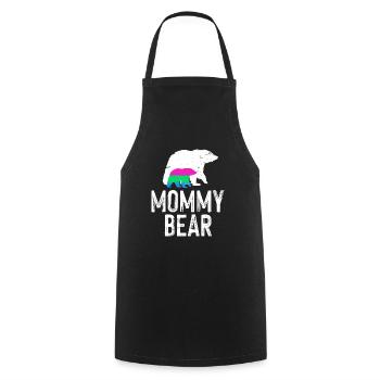 LGBT Rainbow Gay Pride Homo Lesbian Gay - Cooking Apron - black - Front - AI Model Male 185 dark (185cm)