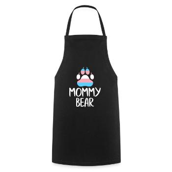 LGBT Rainbow Gay Pride Homo Lesbian Gay - Cooking Apron - black - Front - AI Model Male 185 dark (185cm)