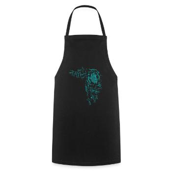 Computer Scientist Computer Science Programmer Nerd Geek - Cooking Apron - black - Front - AI Model Male 185 dark (185cm)