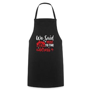 Toujours à la recherche d’une pendaison de crémaillère Party design fo - Tablier de cuisine - noir - Devant - AI Model Male 185 dark (185cm)