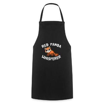 Red Panda Whisperer Petit Panda Amoureux des animaux - Tablier de cuisine - noir - Devant - AI Model Male 185 dark (185cm)