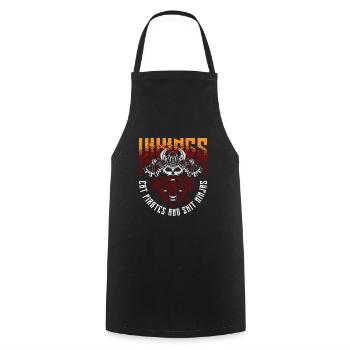 Norse Viking History Design for Viking Warriors - Cooking Apron - black - Front - AI Model Male 185 dark (185cm)