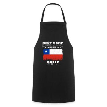 Chilean father - Cooking Apron - black - Front - AI Model Male 185 dark (185cm)