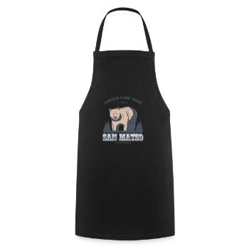 Sawyer Camp Trail San Mateo California Bear Sanctuary - Cooking Apron - black - Front - AI Model Male 185 dark (185cm)