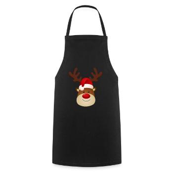 Joyeux Noël Noël Noël - Tablier de cuisine - noir - Devant - AI Model Male 185 dark (185cm)