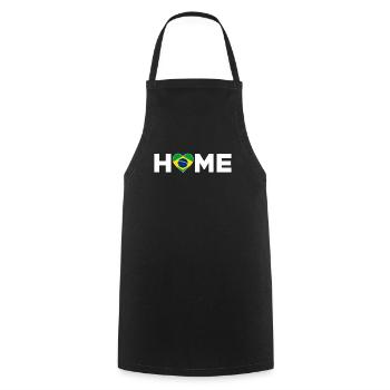 Brazil Home Brazil Flag Brazil Love - Cooking Apron - black - Front - AI Model Male 185 dark (185cm)