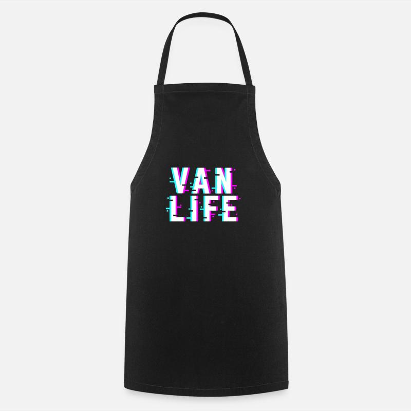 Camping-car Van Life Camping Camping - Tablier de cuisine - noir