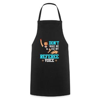 Referee - Cooking Apron - black - Front - AI Model Male 185 dark (185cm)