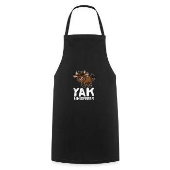 Yak Whisperer Kuh Flüsterer Yak Kühe Landwirt - Kochschürze - Schwarz - Vorne - AI Model Male 185 dark (185cm)